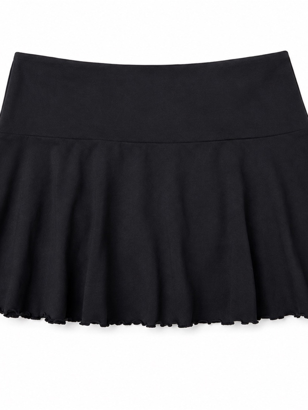 Vintage Lanteri New York Black Flare Mini Skirt Size Small Y2K
